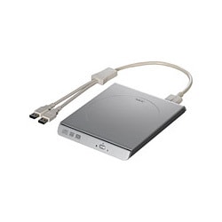 USB2.0対応 外付型 ポータブルDVDドライブ ±R片面2層対応 PC-AC-DU003C