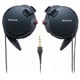 ステレオヘッドホン ダブル巻取り MDR-Q68LW (B：ブラック)