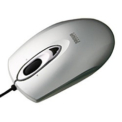 USB&PS/2 チルトホイール付オプティカルマウス 小型 シルバー MA-89HS