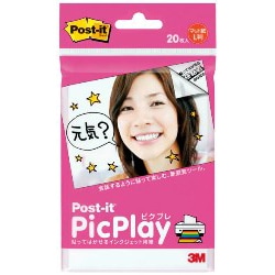 ピクプレ 貼ってはがせるインクジェット用紙 マット Ｌ判 20枚入 PP-ML20