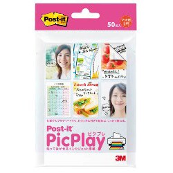 ピクプレ 貼ってはがせるインクジェット用紙 マット Ｌ判 50枚入 PP-ML50
