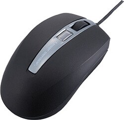 USB&PS/2対応 レーザーマウス ブラック MUS-CLT42BK