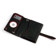 TUN-IP-300016 (ブラックレザー/レッドスティッチ) [iPod nano（1st/2nd）用 キャリングケース] PRIE TUNEWALLET micro B/R