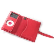 TUN-IP-300020 (レッドレザー/ホワイトスティッチ) [iPod nano（1st/2nd）用 キャリングケース] PRIE TUNEWALLET micro for iPod nano RED