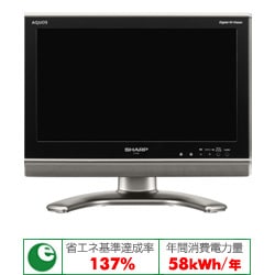 AQUOS(アクオス)16V型 地上・BS・110度CSデジタルハイビジョン液晶テレビ ブラック系 LC-16E1B