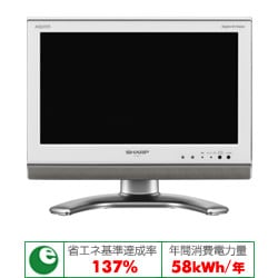 AQUOS（アクオス）16V型 地上・BS・110度CSデジタルハイビジョン液晶テレビ ホワイト系 LC-16E1W