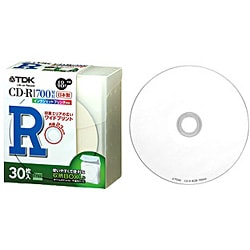 タフネスCD-R 700MB インクジェットプリンタ対応 ワイドプリント仕様 48倍速記録対応 収納BOX＆不織布ケース入り 30枚パック CD-R80PWDX30FS