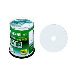 データ用DVD-R 4.7GB 16倍速 インクジェットプリンタ対応 スピンドルケース 100枚 DR47WPD.100SP A