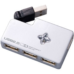 USB2.0ハブ 4ポート シルバー UH-2194SL