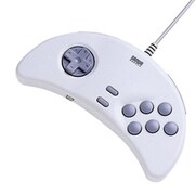 USBゲームパッド 「達人」 10ボタン キーボードエミュレーターソフト付 ライトグレー JY-P71UG