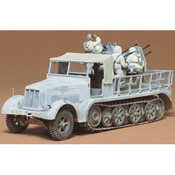 戦車ジオラマ 1/35 ドイツ対空機関砲搭載8トンハーフトラックと