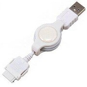 MBC403W 巻取リUSB充電コードFOMAタイプ　白 [USB充電コード]