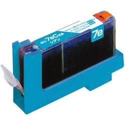 互換リサイクルインクカートリッジ キヤノン BCI-7eC シアン（染料） ECI-CA07EC