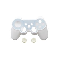 シリコンジャケット ホワイト＆グロウ [PS3用]