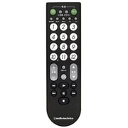 地上・BS・110度CSデジタル対応 テレビ&ビデオ/DVDプレーヤー再生専用リモコン ATV-552D BK (ブラック)