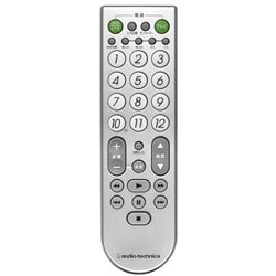 地上・BS・110度CSデジタル対応 テレビ&ビデオ/DVDプレーヤー再生専用リモコン ATV-552D SV (シルバー)