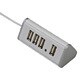 USB2.0接続 バスパワー専用 マグネット内蔵 4ポート ホワイト HBH4TRWH