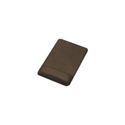 本革製リストレスト付 マウスパッド 豚革 ブラック AMA378BR