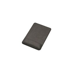 本革製リストレスト付 マウスパッド 豚革 グレー AMA378GY