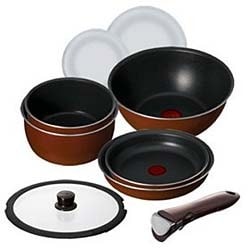 【受注生産品】 - ヨドバシ.com ティファール 通販【全品無料配達】 テラコッタセット コクーン インジニオ L55290 なべセット T-fal 調理器具