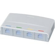 NR3174 [ぐっとすシリーズ情報モジュラジャック CAT6 露出型 4コ口]