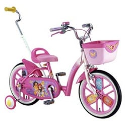 幼児用自転車(16型・押手棒付) プリンセス16ロイヤル(ピンク)