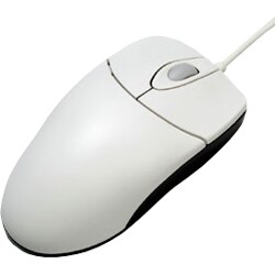 USB・PS/2接続 オプティカルホイールマウス ホワイトグレー MUS-TK41-W