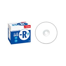 PCデータ用DVD-R 4.7GB インクジェットプリンタ対応 ホワイトレーベル 20枚 DVD-R4.7PWAx20PL