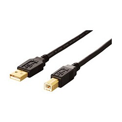 USBケーブル USB2.0対応 フェライト素子ねり込みタイプ 5m AUFC50