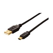 ミニUSBケーブル USB2.0 フェライト素子ねり込みタイプ 1m AUMFC10