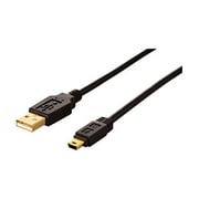 ミニUSBケーブル USB2.0対応 フェライト素子ねり込みタイプ 5m AUMFC50