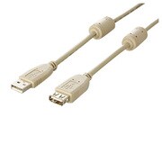 USB延長ケーブル USB2.0対応 フェライトコア付き 2m AU220FCE