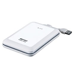 USB2.0対応 耐衝撃/セキュリティ対応 ポータブルHDD TurboUSB機能搭載 120GB ホワイト HD-PSG120U2-WH