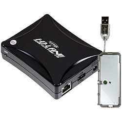 USB2.0/1.1接続 10BASE-T/100BASE-TX対応 USBハードディスク用LANアダプタ＋4ポートUSBハブセット CG-HDLA-H