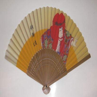 シルク扇子 歌舞伎