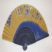 シルク扇子 桔梗