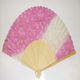 シルク扇子 白桜