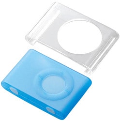 AVD-SPA2SBU (クリア/ブルー) [iPod shuffle(aluminum)専用 シリコンケース＆クリアケース]