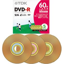 DR60HCUVM3A [ビデオカメラ用 8cmDVD-R UVガード 両面 60分 カラー・リングミックス 3枚] 超硬