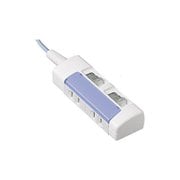 ザ・タップ スイッチシリーズ 個別スイッチ付 2個口 1m ブルー WHS2612DKP