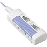 ザ・タップ スイッチシリーズ 個別スイッチ付 2個口 3m ブルー WHS2632DKP