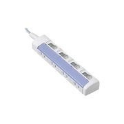 ザ・タップ スイッチシリーズ 個別スイッチ付 4個口 1m ブルー WHS2614DKP