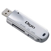 USB2.0対応 カードリーダー/ライター シルバー CRW-2M32SL
