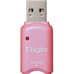 CRW-SD31P ［USB2.0対応 カードリーダー／ライター ピンク］