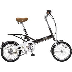 折りたたみ自転車（16型） SC163 1C701B0（PXショコラブラウン） スニーカーシティ（内装3段変速）