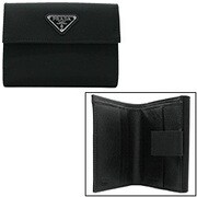 ダブルホック財布 1M0523 TESSUTO/NER