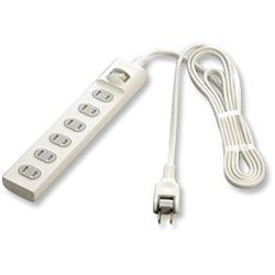 TA4165S (ホワイト) [タップ タテ型 集中スイッチ付 2ピン 6個口 5m]