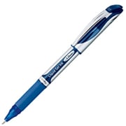 ゲルインキボールペン ENERGEL(エナージェル) キャップ式 1.0mm インク色:青 本体色:シルバー 砲弾チップ 太字 速乾 BL60-C