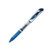 ゲルインキボールペン ENERGEL(エナージェル) キャップ式 0.7mm インク色:青 本体色:シルバー 砲弾チップ 速乾 BL57-C