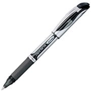 ゲルインキボールペン ENERGEL(エナージェル) キャップ式 0.7mm インク色:黒 本体色:シルバー 砲弾チップ 速乾 BL57-A